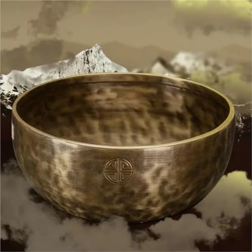 Singing Bowls Set Professional Original Bowls Full Moon Handmade Buddha Sound Bowl Healing Instrument Meditation Accessories，12CM