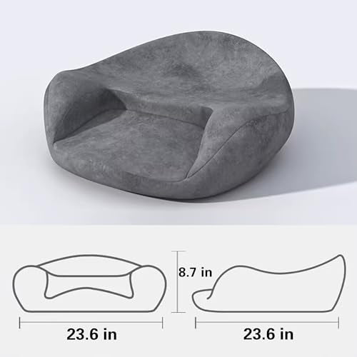 Meditation Cushion, Yoga Practice, Sitting Meditation, Meditation, Worship Cushion, Memory Foam, Sitting for Long Time Without Collapsing, Lazy Cushion, Ergonomic Design, Gray