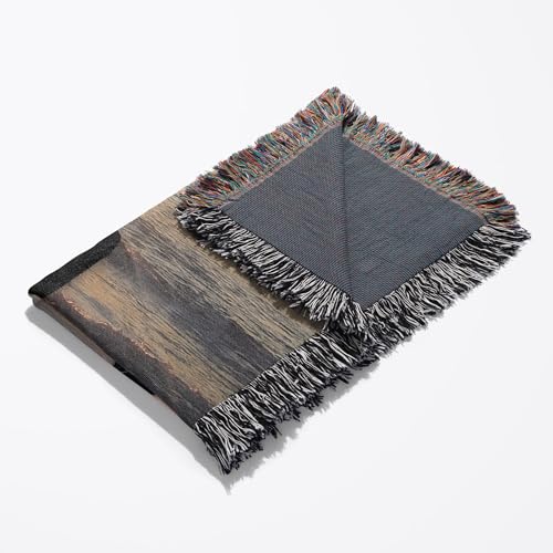 3dRose Meditation on The Beach Yoga Woman in Lotus Position at Sunset Woven Blanket