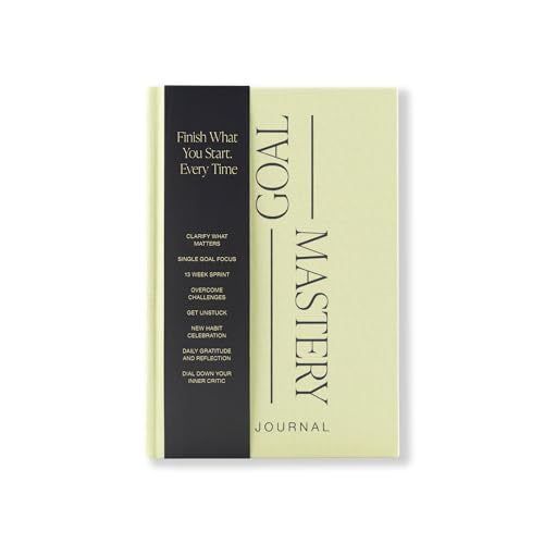 90 Days Goal Mastery Journal – A Guided Goal Planner for Habit Tracking - Goals Journal for Personal Growth, Mindfulness & Transformation with Self Care Prompts, Daily Reflection & Gratitude Practice to Achieve Your Vision - color: Champagne