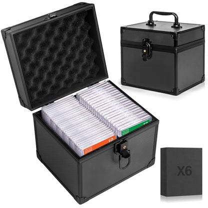 Graded Card Storage Box, Top Loaders Case, Sports Trading Box, Slab PSA MTG CSG BGS SGC Magnetic Holder, Waterproof Carrying Case, Collector Storage Boxes - size: Medium