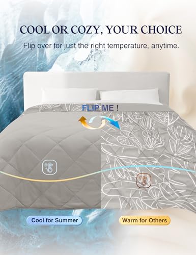 ZonLi Cotton Throw Blanket for Couch 50 x 60 Inches Thin Breathable Summer Blanket for Sofa and Bed Farmhouse Throw Blanket with Tassels Soft Lightweight Cozy Blankets for Women, Men, Kids(Grey)