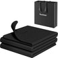 Readaeer Foldable Yoga Mat for Travel Folding Yoga Mat 6mm Thick with Carrying Bag, Non-Slip TPE Exercise Pilates Mat for 72" L x 24" W x 0.24 Inch - color: Black