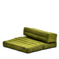 Leewadee Foldable Floor Mattress – 2 in 1 Floor Meditation Mat for Yoga and Relaxation, Seating Futon with Kapok - color: Cl23 - Green