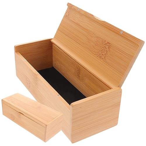 Zerodeko 2pcs Box Storage Box with Lid Easy Open Keepsake Organizer for Jewelry Crafts and Glasses Compact Design for Dresser Bedside present for Birthdays and Anniversaries