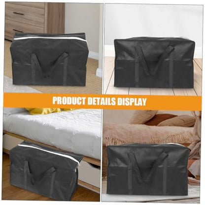 VALICLUD Large Capacity Moving Bag Travel Duffle Luggage Bag for Storage Quilt Holder Non-woven Fabric Zipper