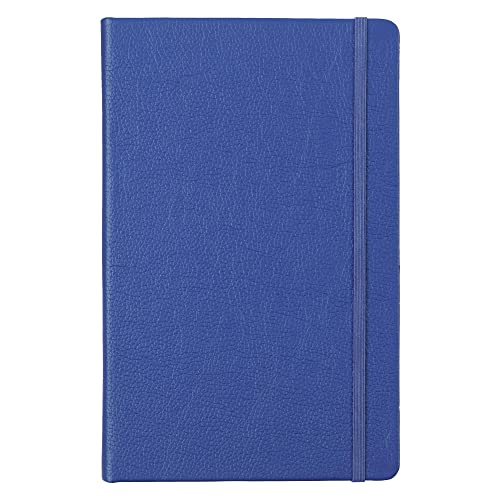 Leather Notebook, Writing Journal, Full-Grain Leather, Narrow Ruled Paper, Notebooks for Work & School, Pacific Blue (8.4" x 5.4”) - color: Pacific Blue, size: Large
