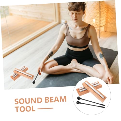 2sets Wooden Sound Therapy Tools Meditation Chime Blocks for Mindfulness Music Instruments Kit