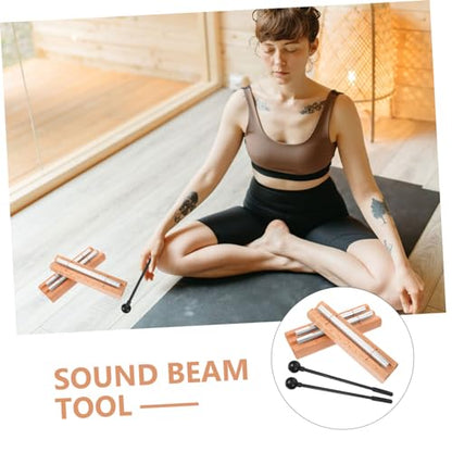 2sets Wooden Sound Therapy Tools Meditation Chime Blocks for Mindfulness Music Instruments Kit