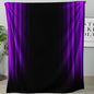 Soft Plush Bedding Purple and Black Fleece Blanket,Super Cozy Fluffy Plush Abstract Ombre Print Throw Blanket for Couch, Sofa, Bed 47"x59" - color: Purple and Black