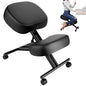 Ergonomic Kneeling Chair, Meditation Chair with Height Adjustable and Cushion for Home and Office, Posture Office Stool with an Angled Seat and Casters - size: Height-Angle Adjustable
