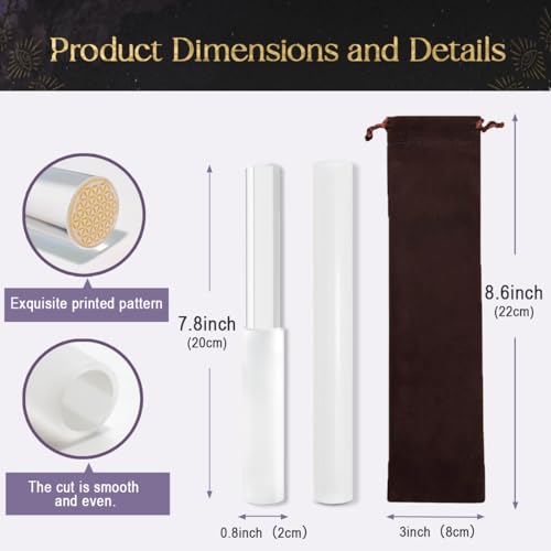 4 Pcs Singing Bowl Mallet Set Includes Solid and Hollow Acrylic Silicone Rubber Striker Mallet for Playing Quartz Crystal Singing Bowls with Bundle Pocket(WhitePurple) - color: WhitePurple