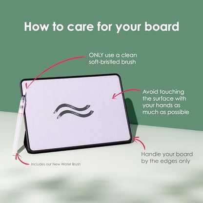 Buddha Board Enso – Portable Water Painting Board with Brush – Reusable Zen Drawing Canvas for Mindfulness, Meditation, and Creative Relaxation – Travel Art Set