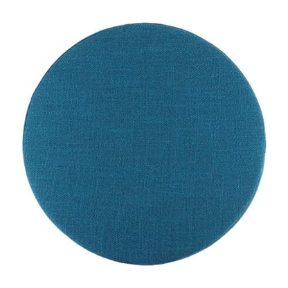 6cm Portable Round Yoga Meditation Cushion - Weight Breathable Linen, Perfect for Home and Outdoor Exercise - Lake Blue