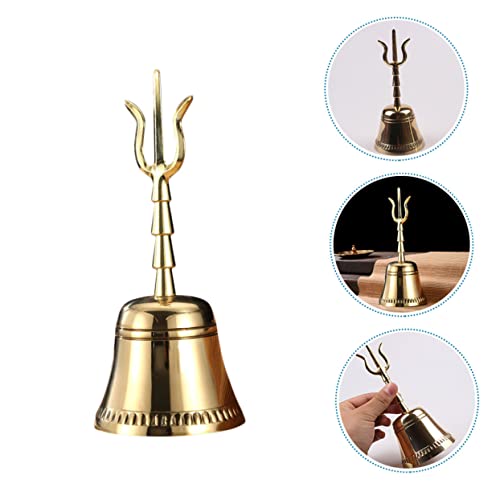 Copper Buddha Bell Handcrafted Decorative Meditation Bell for Yoga and Feng Shui Home Decor Smooth Edges Polished Finish for Rituals and Mindfulness Practices