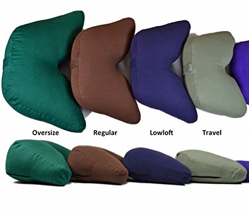 Purple Buckwheat Hull Regular Lift Cosmic Cushion & Cotton Batting Zabuton Meditation Cushion Set