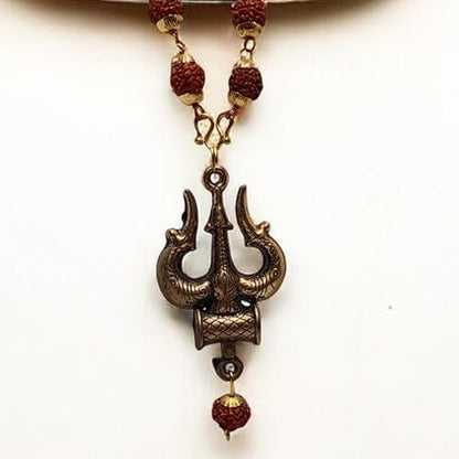 Rudraksha Mala shiv ji Mahakal Locket Rudraksha Mala Mahakal Locket Rudraksha Mala Shiva Rudraksha Mala Mahakal locket with chain - style: design 6