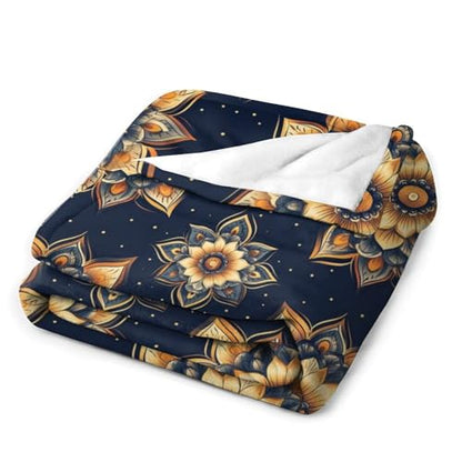 Yoga Meditation Lotus Throw Blankets Blanket Super Soft Warm Bed Blanket Couch Decorative Throw Blankets Living Room Dorm