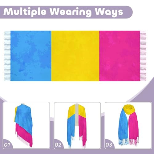 Big Oversized Long Scarves Pashmina Shawl Wrap Women gifts - color: Picture (660)