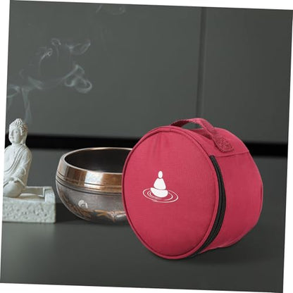 BESPORTBLE Singing Bowl Carrying Case Compact and Lightweight Sound Bowl Storage Bag for Meditation and Mindfulness Practices Decorative Cloth Material present for Friends and Family