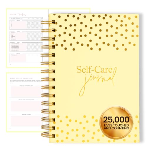 Self-Care Journal for Women with Prompts | Guided 90-Day Daily & Weekly Undated Reflection Planner for Mindfulness,Productivity & Personal Development, 8.25 x 5.75 Inches - Yellow - color: Yellow