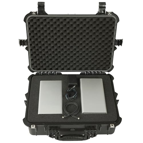Strongway 20in. Plastic Waterproof Storage Case With Foam, Ammo Box, Fit Use of Drones,Camera,Equipments,Pistols, (Black) - color: Black