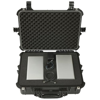 Strongway 20in. Plastic Waterproof Storage Case With Foam, Ammo Box, Fit Use of Drones,Camera,Equipments,Pistols, (Black) - color: Black