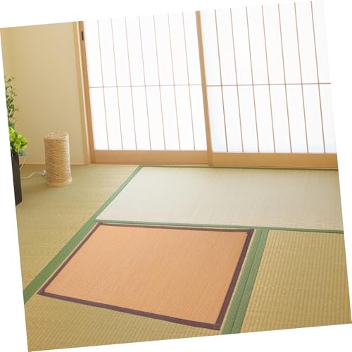Woven Meditation Cushion Thick Tatami Floor Mat Cooling Seat Pad for Yoga Living Room Bedroom Office Use