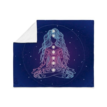 CafePress Yoga Girl Detailed Design Throw Blanket Super Soft Fleece Plush Throw Blanket, 60"x50"