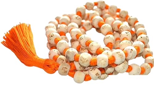 Spiritual Tulsi Mala – Heart Chakra & Gemini Zodiac Necklace, 108 Beads