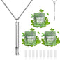 LAMKHOO Breathing Necklace to Quit Smoking and Vaping with Refillable Mint Pods Stop Smoking Aids Fidget Necklace for Anxiety Relief Smokeless Inhaler for Adults (Silver) - color: Silver