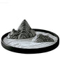 Desktop Decoration Dry Mountain Japanese-Style Zen Decoration Tea Ceremony Porch Study Room Model Room Decoration Ceramic Rockery Round Tray Desktop Decor for Office