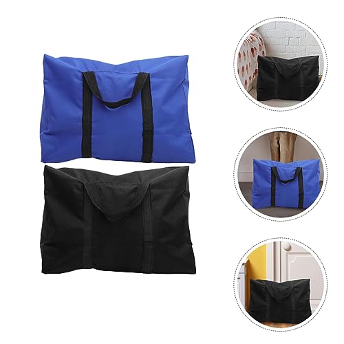 Healeved 2pcs Heavy Duty Oxford Cloth Storage Bags for Moving and Quilts Capacity Household Organizer for Comforters Clothes and Sundries