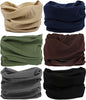 Headband Neck Gaiter Head Wrap Headwear Face Mask Magic Scarf Bandana for Men and Women - color: 6pc.solid Color Series.2
