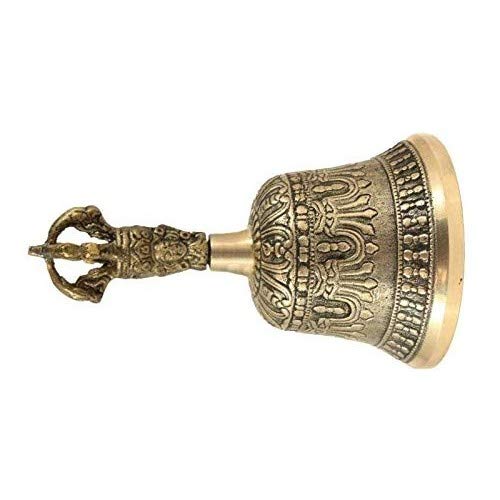 Self Healing Meditation Prayer and Yoga Metal Brass Bell Buddhist Decor Religious Gift