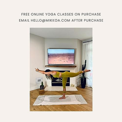 Travel Yoga Mat 1.5mm | Foldable, Lightweight Mat | Use for Travel, Backpacking, Yoga Retreat, Outdoors, Gym, Pilates, Machine Washable, Eco-Friendly - color: Orange
