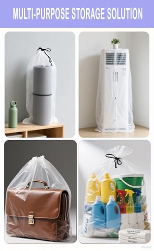 Large Clear Plastic Bags 40 x 60 Inches Extra Large Storage Bags Great for Moistureproof, Dustproof, Luggage, Home Appliances, Big Plush Toys, Moving, Storage and More (5 pack) - size: 40 x 60"