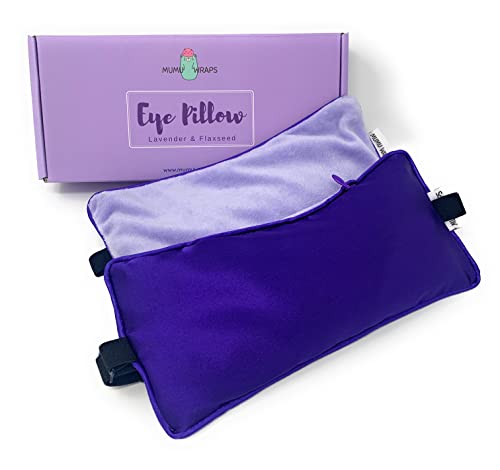 Weighted Eye Mask for Sleeping - Lavender Eye Pillow for Yoga, Meditation, Relaxation Headache, Migraine, Sinus Pain Relief