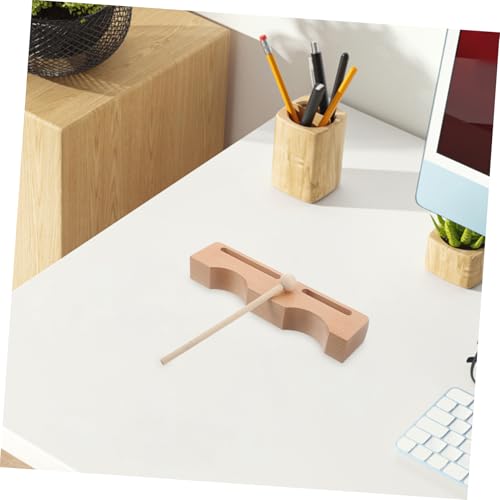 BESPORTBLE Wooden Rhythm Block with Mallet Dual Bass Tone Percussion Instrument for Adults Light Yellow Hardwood Design for Music Education and Performances