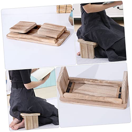 Wooden Meditation Stool Portable Foldable for Yoga Meditation Non-Slip m