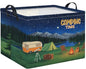 Rectangle Storage Basket with Handles,Collapsible Storage Bin,Books Box,Gift Basket(Camping) - color: Camping