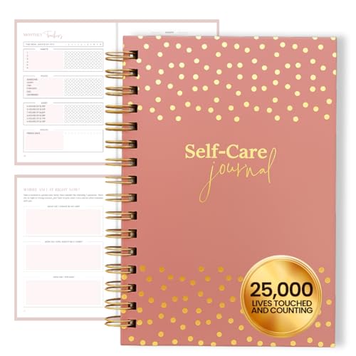 Daily Self Care Journal for Women - A5, Wellness Journal with Prompts - Goal Journal for Happiness,Mindfulness,Productivity & Personal Development - Reduce Stress & Improve Mental Health - Pink - color: Pink