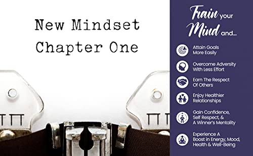 Mindset Hacks Cards - Fun Weekly Action Program Designed To Build Your Winning Mindset! Motivational Cards, Positive Affirmation Tool, Perfect Mental Health Gift!