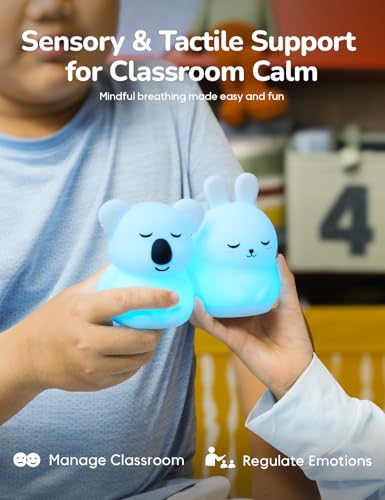 Mini Breathing Pal 'Bonnie' - Mindfulness Breathing Light, Guided Visual Meditation Breathing Light, Anxiety Relief Items for Calm Down Corner/Meditation/Sleep Aid for Adult/Kid - size: Bonnie (Mini)