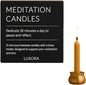 Australian Made 20 Minute Pure Beeswax Mini Meditation Candles, Non Toxic Beeswax Meditation Candle Set with Brass Holder for Intention Setting, Stress Relief, and Daily Meditaiton Mindful Moments - size: Set with Holder (15pcs)