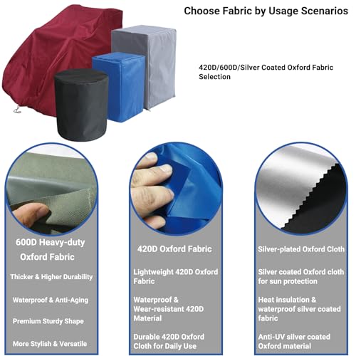 Customized Dust Cover, Waterproof Made-to-Measure Covers for Furniture & Equipment with Personalized Logo & Text, Optional Color / Material / Zipper / Drawstring