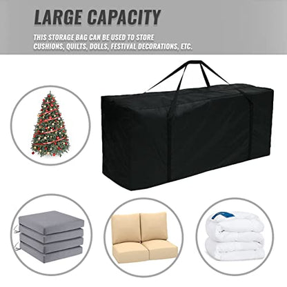 Outdoor Patio Cushion Storage Bags 68Inch Waterproof Extra Large Patio Furniture Cover Cushion Storage Bag with Handle and Zipper - color: 1 Pack