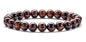 Men Women 8mm Natural Stone Lava Rock Diffuser Bracelet Elastic Yoga Agate Beads Bracelet Bangle - color: Red Tiger Eye
