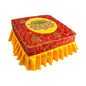 Prayer Stool Meditation Floor Seat with Washable Cover Ergonomic Multipurpose Kneeling Meditation Stool for Relaxing Sitting 18.50x18.50x9.84inch- Red Set