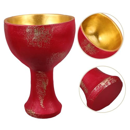 Worship Holy Cup Goblet for Altar Decoration Resin Sacrificial Tool Religious Ritual Supplies for Desktop Use